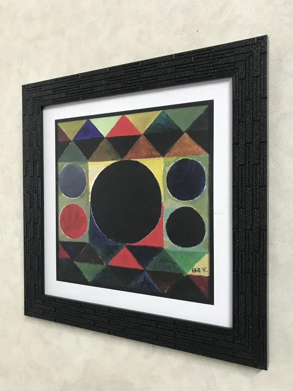Bindu_Series-_Aarambh-__Paintings_by_S._H._Raza,_Wall_Decor,_Framed,_Set_of_4-_12"x12"_each,_Multicolor
