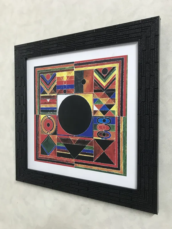 Bindu_Series-_Aarambh-__Paintings_by_S._H._Raza,_Wall_Decor,_Framed,_Set_of_4-_12"x12"_each,_Multicolor