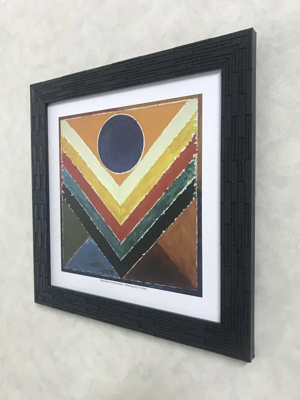 Panchtatva_(Five_Elements)-__Paintings_by_S._H._Raza,_Wall_Decor,_Framed,_Set_of_5-_12"x12"_each,_Multicolor