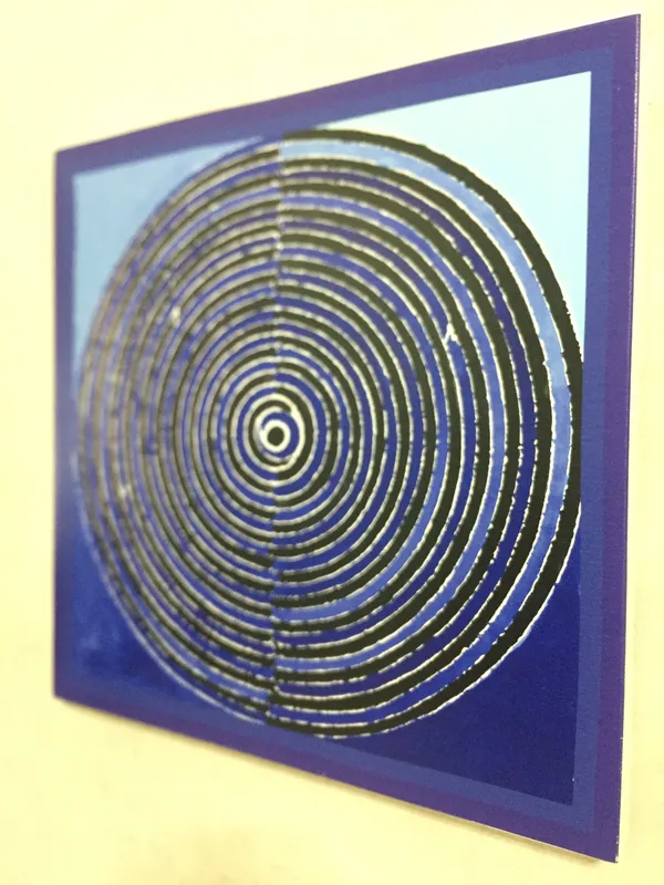 Bindu_Series-_Aarakta_&_Neel-_Paintings_by_S._H._Raza,_Wall_Decor,_Framed_Canvas,_Set_of_2-_15"x15"_each,_Multicolor