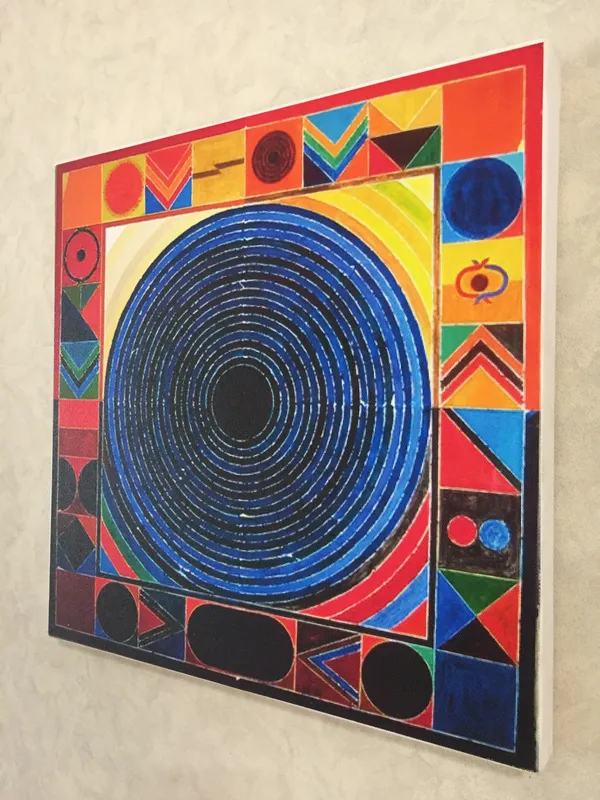 Bindu_Series-_Yugal-_Paintings_by_S._H._Raza,_Wall_Decor,_Framed_Canvas,_Set_of_2-_15"x15"_each,_Multicolor