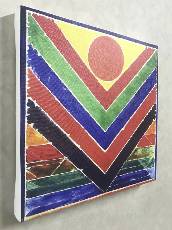 Panchtatva_(Five_Elements)-__Paintings_by_S._H._Raza,_Wall_Decor,_Framed_Canvas,_Set_of_4-_12"x12"_each,_Multicolor