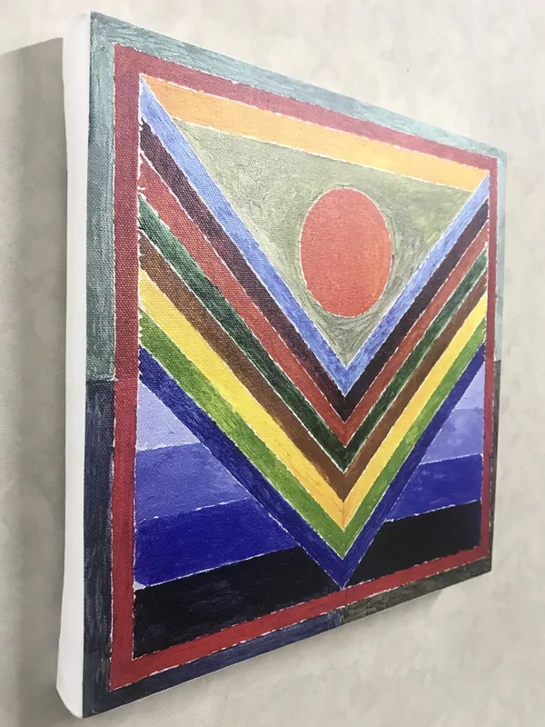Panchtatva_(Five_Elements)-__Paintings_by_S._H._Raza,_Wall_Decor,_Framed_Canvas,_Set_of_4-_12"x12"_each,_Multicolor