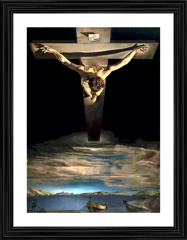 Christ_of_Saint_John_of_the_Cross,_A_Painting_by_Salvador_Dali,_Wall_D�cor,_Framed,_Multicolor