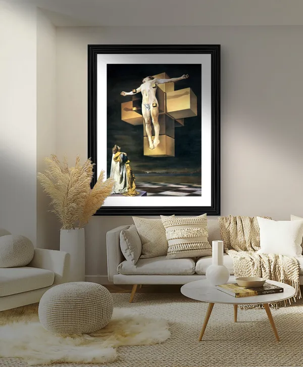 Crucifixion,_A_Painting_by_Salvador_Dali,_Wall_D�cor,_Framed,_Multicolor