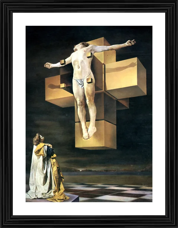Crucifixion,_A_Painting_by_Salvador_Dali,_Wall_D�cor,_Framed,_Multicolor