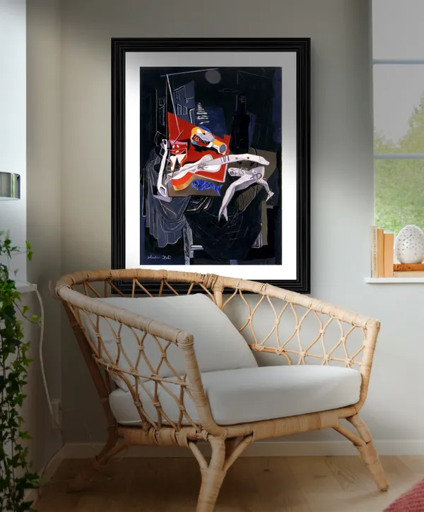 Still_Life_by_Moonlight,_A_Painting_by_Salvador_Dali,_Wall_D�cor,_Framed,_Multicolor