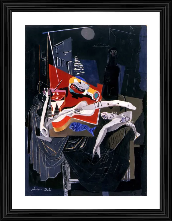 Still_Life_by_Moonlight,_A_Painting_by_Salvador_Dali,_Wall_D�cor,_Framed,_Multicolor