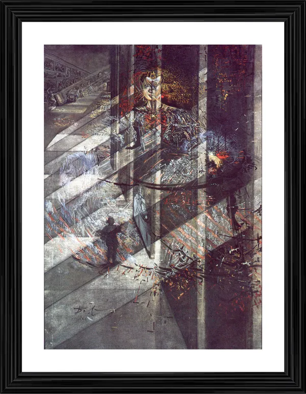 Margarita'_with_the_Lights_and_Shadows,_A_Painting_by_Salvador_Dali,_Wall_D�cor,_Framed,_Multicolor