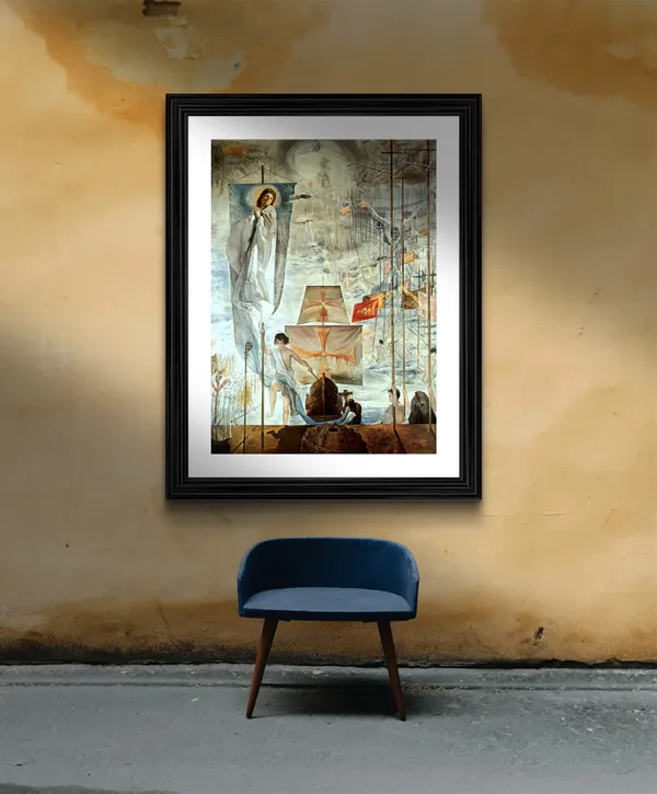 Discovery_of_America_by_Christopher_Columbus,_A_Painting_by_Salvador_Dali,_Wall_D�cor,_Framed,_Multicolor