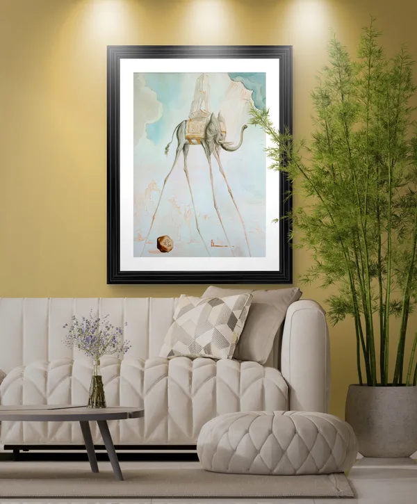 L'Elephant_Giraffe,_A_Painting_by_Salvador_Dali,_Wall_D�cor,_Framed,_Multicolor