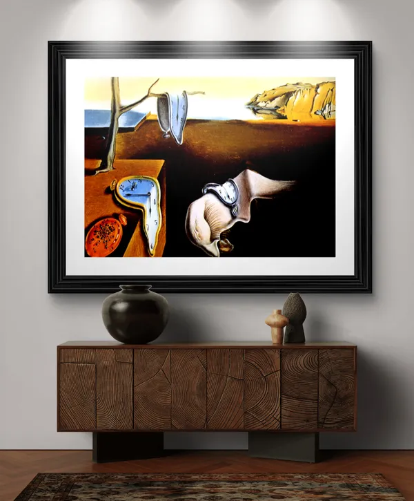 The_Persistence_of_Memory_,_A_Painting_by_Salvador_Dali,_Wall_D�cor,_Framed,_Multicolor