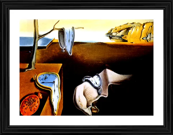 The_Persistence_of_Memory_,_A_Painting_by_Salvador_Dali,_Wall_D�cor,_Framed,_Multicolor