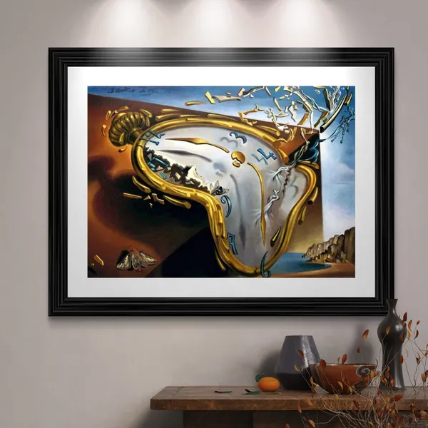 Melting_Watch_,_A_Painting_by_Salvador_Dali,_Wall_D�cor,_Framed,_Multicolor
