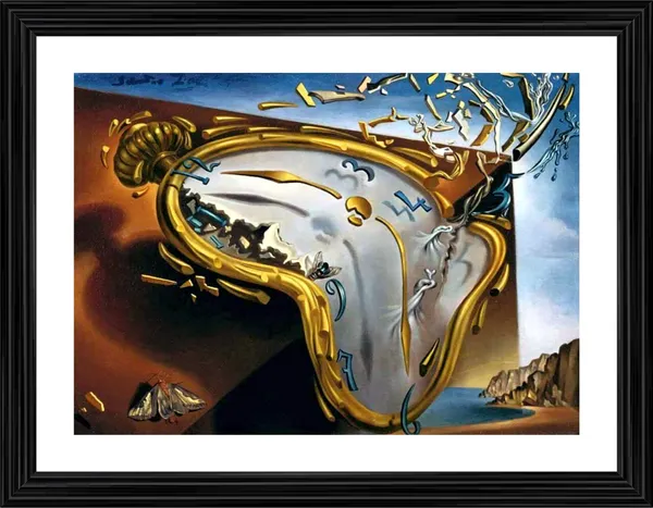 Melting_Watch_,_A_Painting_by_Salvador_Dali,_Wall_D�cor,_Framed,_Multicolor