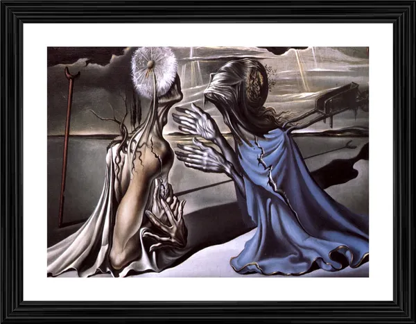 Tristan_and_Isolde,_A_Painting_by_Salvador_Dali,_Wall_D�cor,_Framed,_Multicolor