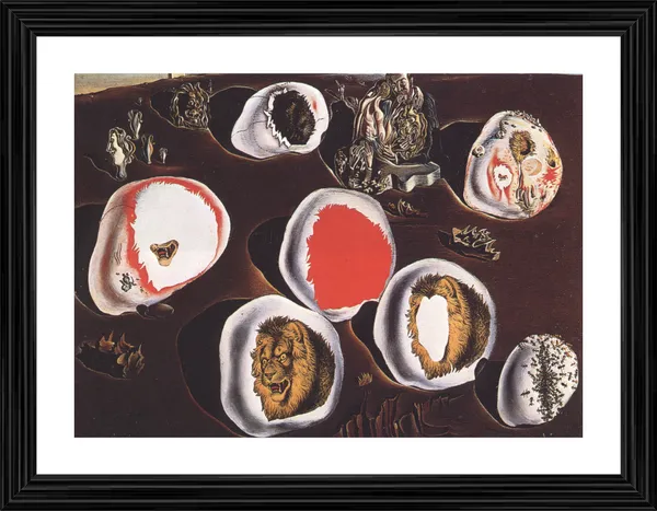 The_Accommodations_of_Desire_,_A_Painting_by_Salvador_Dali,_Wall_D�cor,_Framed,_Multicolor