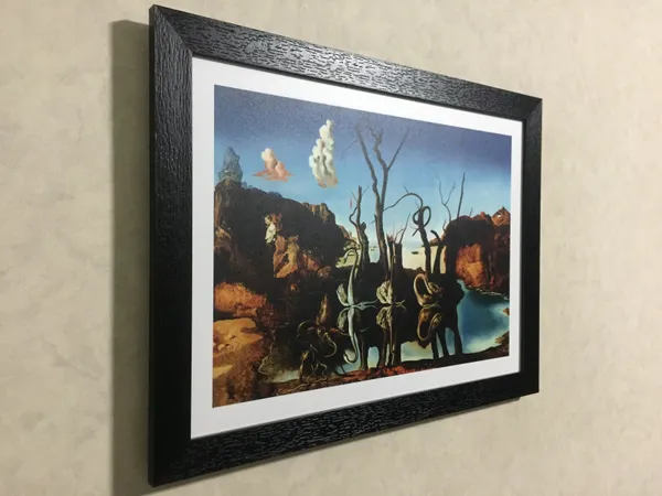Swans_Reflecting_Elephants,_A_Painting_by_Salvador_Dali,_Wall_D�cor,_Framed,_Multicolor