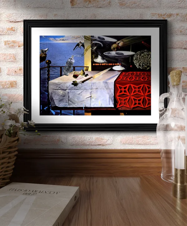 Living_Still_Life,_A_Painting_by_Salvador_Dali,_Wall_D�cor,_Framed,_Multicolor