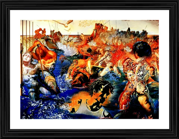 Tuna_Fishing,_A_Painting_by_Salvador_Dali,_Wall_D�cor,_Framed,_Multicolor