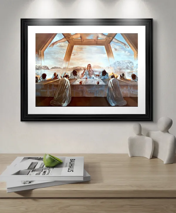 The_Sacrament_of_the_Last_Supper,_A_Painting_by_Salvador_Dali,_Wall_D�cor,_Framed,_Multicolor