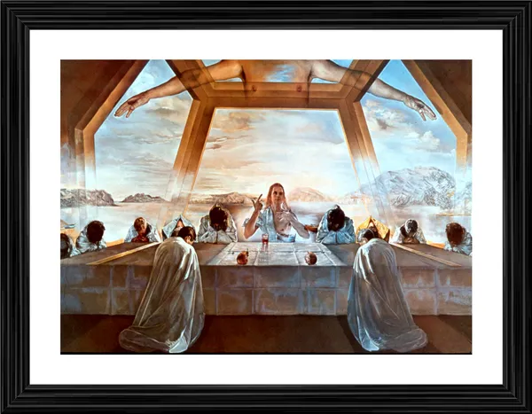 The_Sacrament_of_the_Last_Supper,_A_Painting_by_Salvador_Dali,_Wall_D�cor,_Framed,_Multicolor