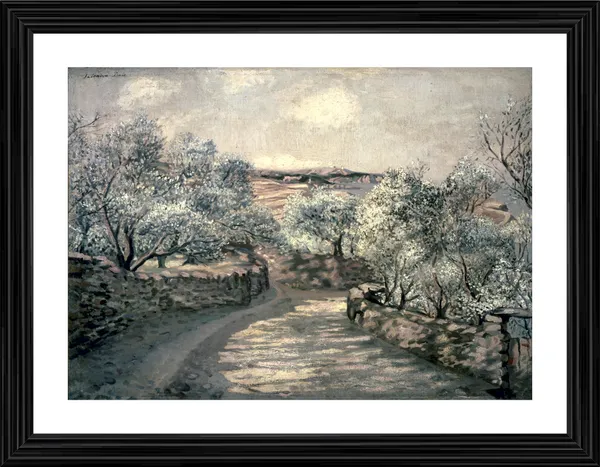 The_Lane_to_Port_Lligat_with_View_of_Cap_Creus,_A_Painting_by_Salvador_Dali,_Wall_D�cor,_Framed,_Multicolor