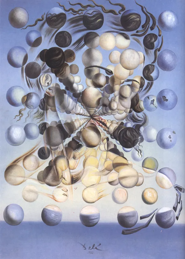 Galatea_of_the_Spheres,_A_Painting_by_Salvador_Dali,_Wall_D�cor,_Framed_Canvas,_Multicolor