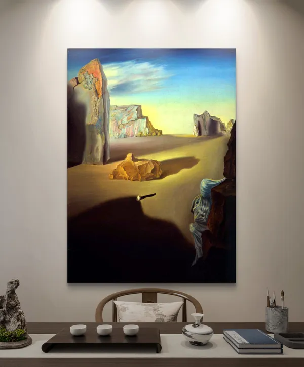 Shades_of_Night_Descending,_A_Painting_by_Salvador_Dali,_Wall_D�cor,_Framed_Canvas,_Multicolor