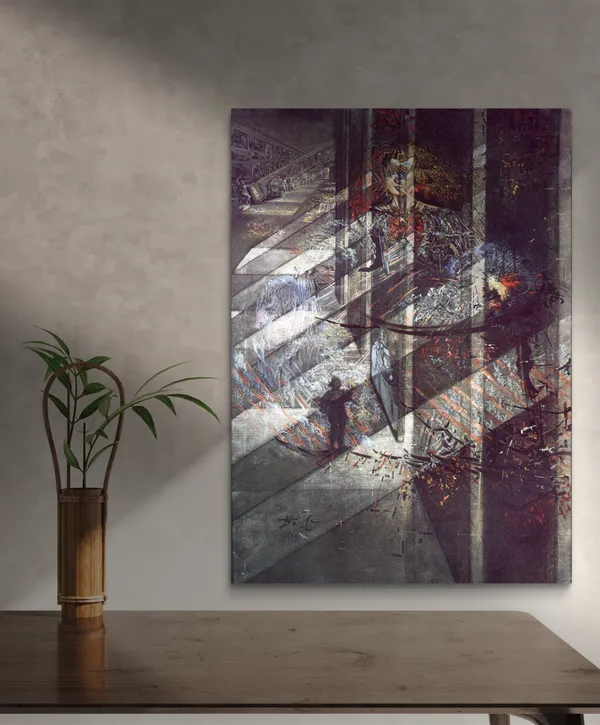 Margarita'_with_the_Lights_and_Shadows,_A_Painting_by_Salvador_Dali,_Wall_D�cor,_Framed_Canvas,_Multicolor