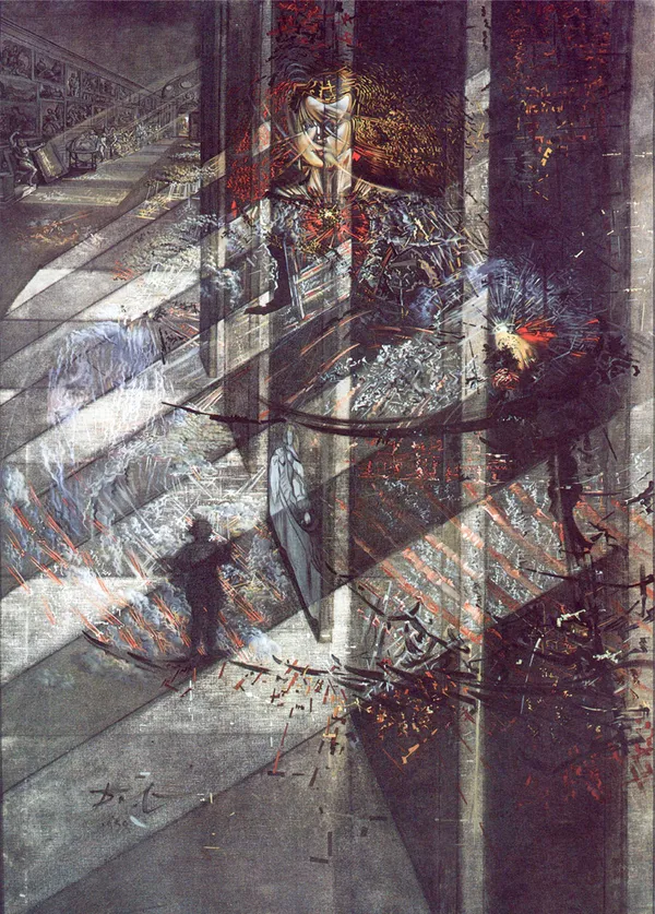 Margarita'_with_the_Lights_and_Shadows,_A_Painting_by_Salvador_Dali,_Wall_D�cor,_Framed_Canvas,_Multicolor