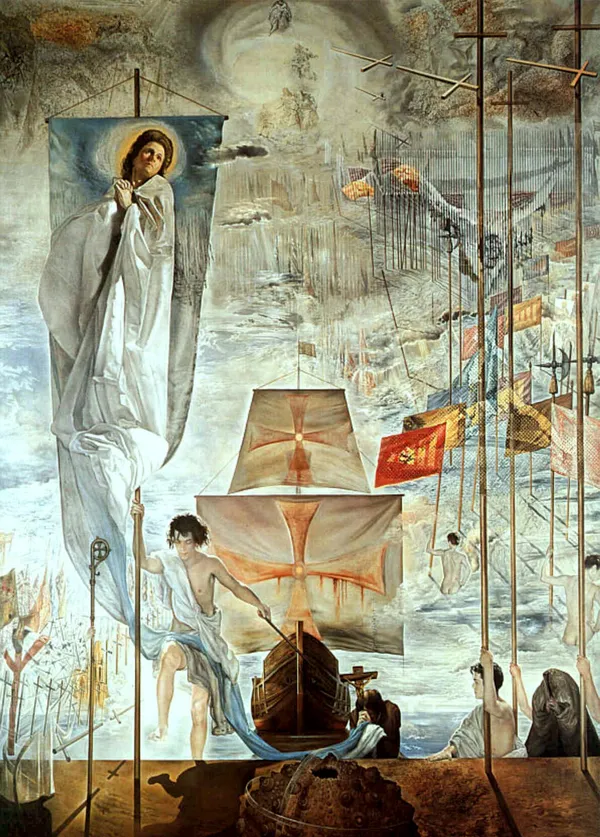 Discovery_of_America_by_Christopher_Columbus,_A_Painting_by_Salvador_Dali,_Wall_D�cor,_Framed_Canvas,_Multicolor