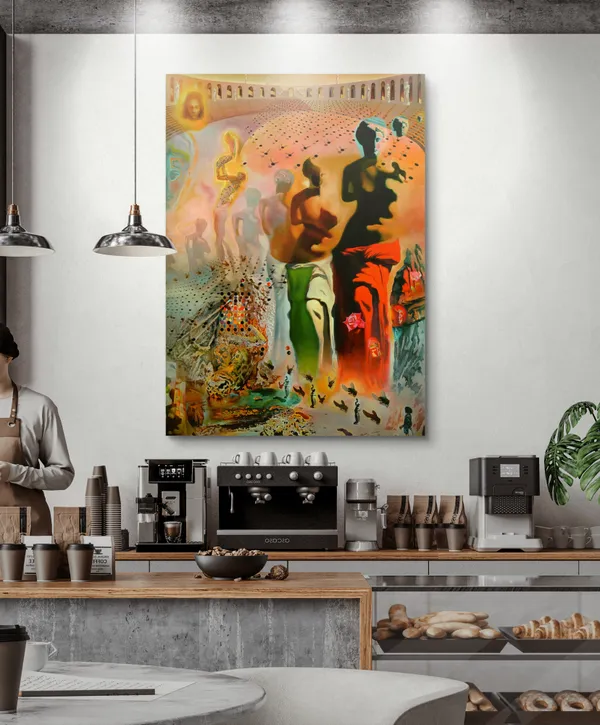 The_Hallucinogenic_Toreador,_A_Painting_by_Salvador_Dali,_Wall_D�cor,_Framed_Canvas,_Multicolor