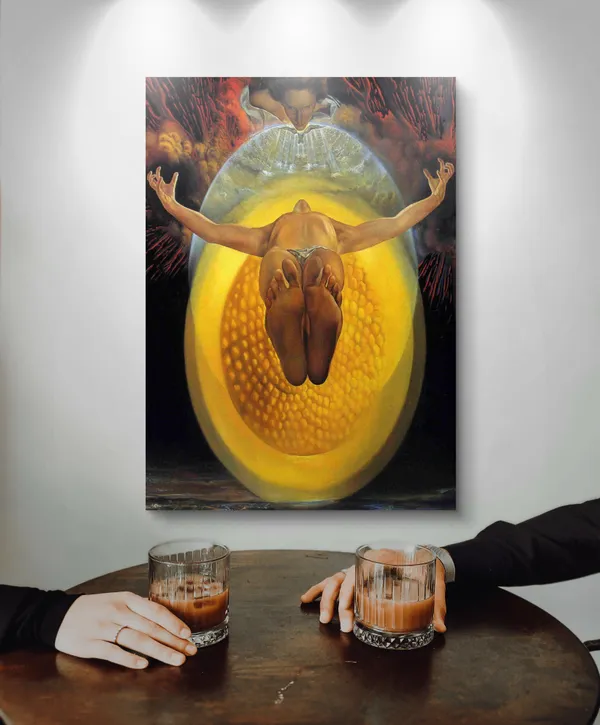 The_Ascension_of_Christ,_A_Painting_by_Salvador_Dali,_Wall_D�cor,_Framed_Canvas,_Multicolor