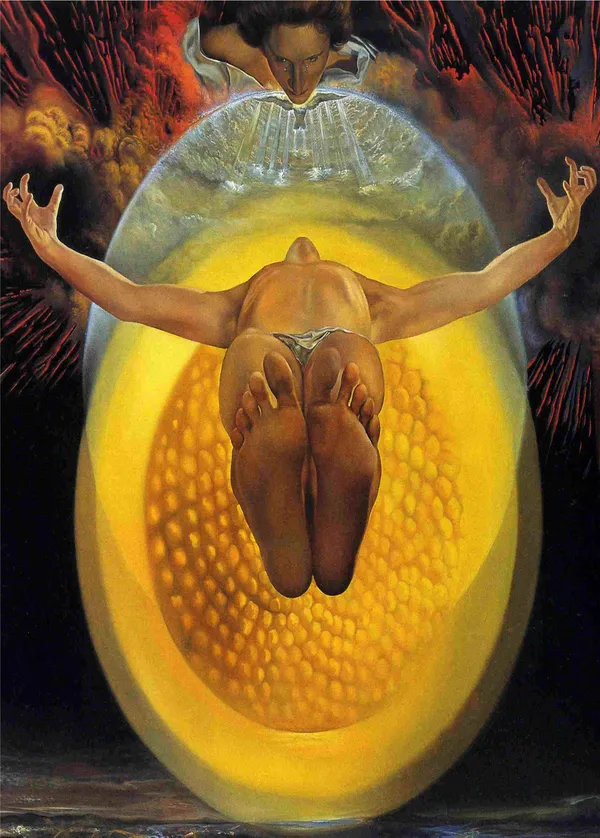 The_Ascension_of_Christ,_A_Painting_by_Salvador_Dali,_Wall_D�cor,_Framed_Canvas,_Multicolor