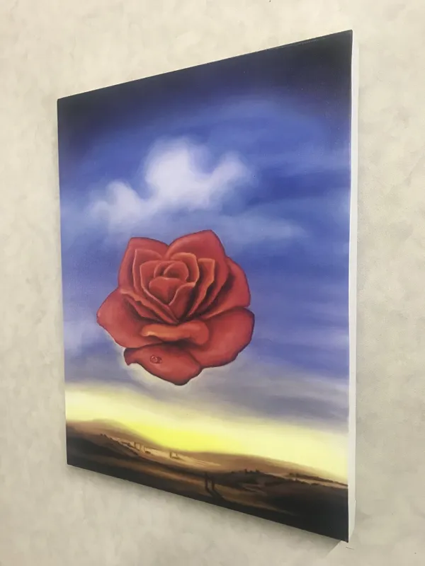 Meditative_Rose,_A_Painting_by_Salvador_Dali,_Wall_D�cor,_Framed_Canvas,_Multicolor