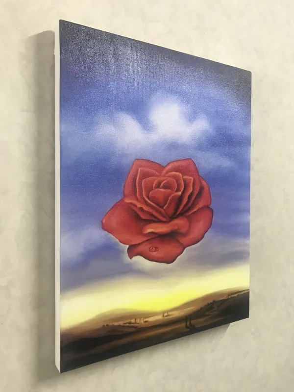 Meditative_Rose,_A_Painting_by_Salvador_Dali,_Wall_D�cor,_Framed_Canvas,_Multicolor