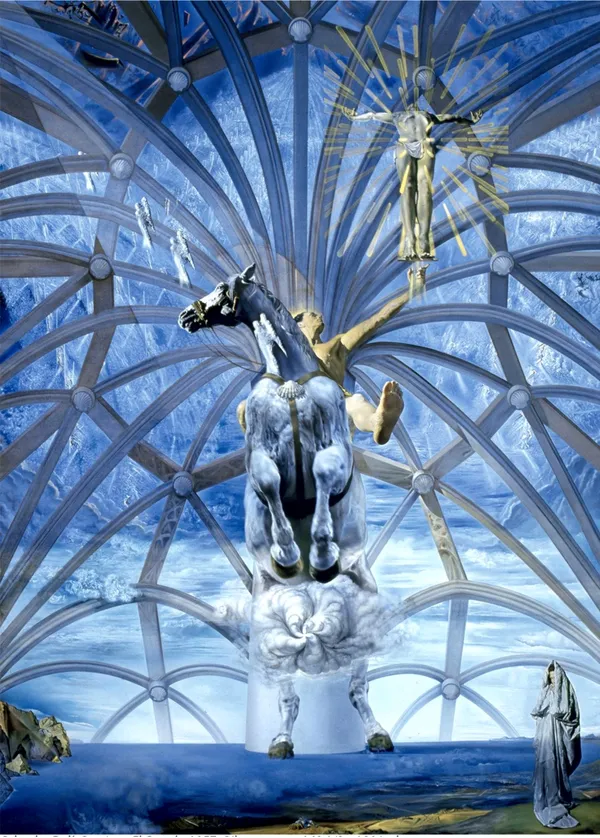 Santiago_El_Grande,_A_Painting_by_Salvador_Dali,_Wall_D�cor,_Framed_Canvas,_Multicolor