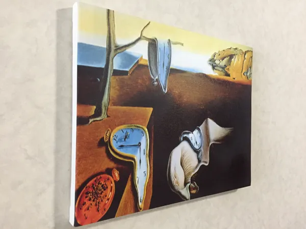 The_Persistence_of_Memory_,_A_Painting_by_Salvador_Dali,_Wall_D�cor,_Framed_Canvas,_Multicolor