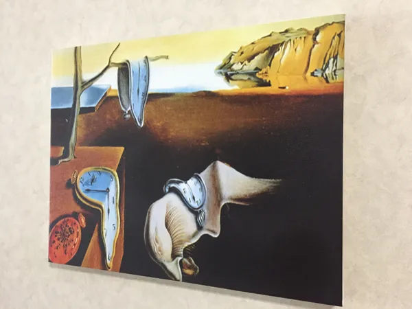 The_Persistence_of_Memory_,_A_Painting_by_Salvador_Dali,_Wall_D�cor,_Framed_Canvas,_Multicolor