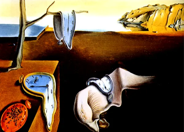 The_Persistence_of_Memory_,_A_Painting_by_Salvador_Dali,_Wall_D�cor,_Framed_Canvas,_Multicolor