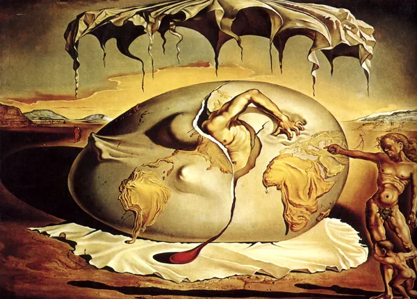 Geopoliticus_Child_Watching_the_Birth_of_the_New_Man,_A_Painting_by_Salvador_Dali,_Wall_D�cor,_Framed_Canvas,_Multicolor