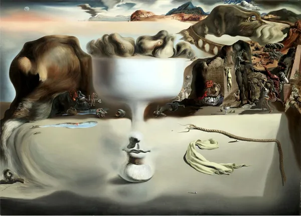 Apparition_of_Face_and_Fruit_Dish_on_a_Beach,_A_Painting_by_Salvador_Dali,_Wall_D�cor,_Framed_Canvas,_Multicolor
