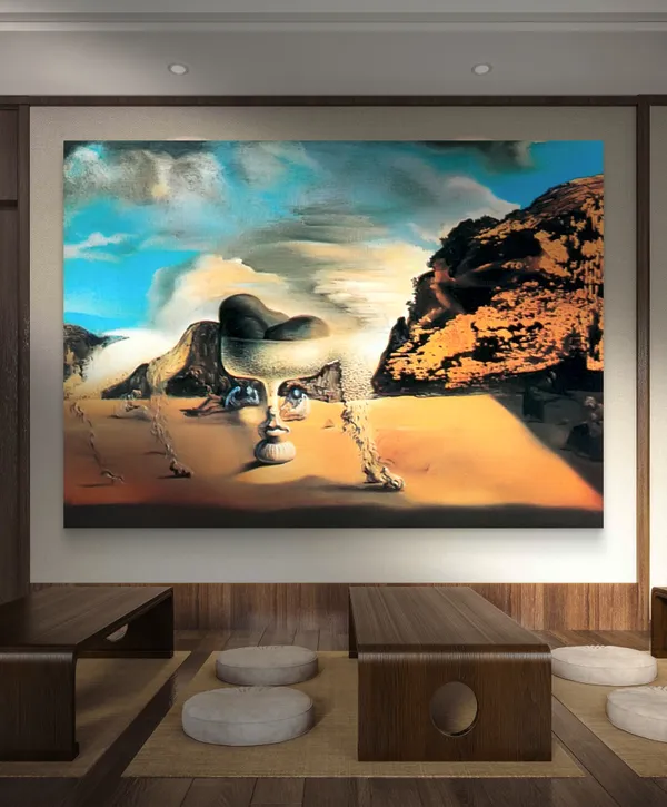 Invisible_Afghan_with_the_Apparition,_A_Painting_by_Salvador_Dali,_Wall_D�cor,_Framed_Canvas,_Multicolor
