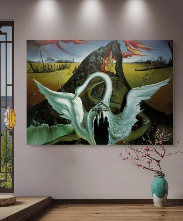 Bacchanale,_A_Painting_by_Salvador_Dali,_Wall_D�cor,_Framed_Canvas,_Multicolor