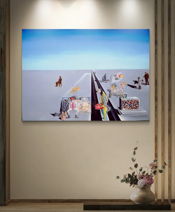 The_First_Days_of_Spring,_A_Painting_by_Salvador_Dali,_Wall_D�cor,_Framed_Canvas,_Multicolor