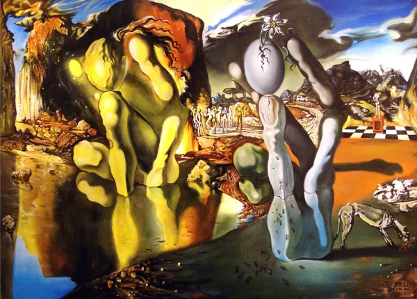 Metamorphosis_of_Narcissus,_A_Painting_by_Salvador_Dali,_Wall_D�cor,_Framed_Canvas,_Multicolor