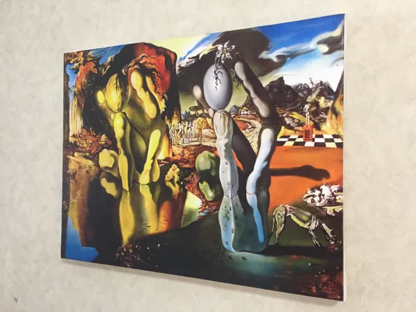 Metamorphosis_of_Narcissus,_A_Painting_by_Salvador_Dali,_Wall_D�cor,_Framed_Canvas,_Multicolor