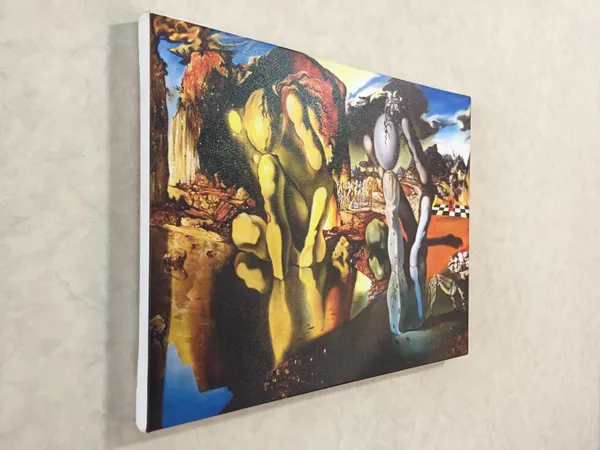 Metamorphosis_of_Narcissus,_A_Painting_by_Salvador_Dali,_Wall_D�cor,_Framed_Canvas,_Multicolor