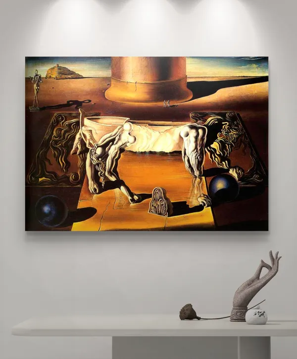 Invisible_Sleeping_Woman,_Horse_&_Lion,_A_Painting_by_Salvador_Dali,_Wall_D�cor,_Framed_Canvas,_Multicolor